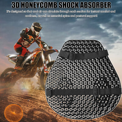 #ad New Motorcycle Seat Cushion Gel Shock Absorption 3D Honeycomb Motorbike Seat C $35.99