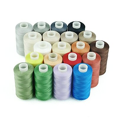 #ad 20 Colors All Purposes Cotton Quilting Thread 50wt 3 Plies for Piecing Sewing... $51.06