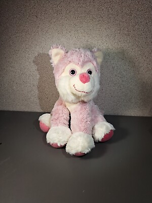 #ad Pink Wolf Stuffed Animal Plush Great Wolf Lodge 13quot; $4.50