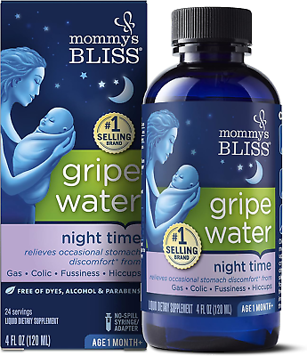 #ad Mommy#x27;s Bliss Gripe Water Night Time Infant Gas amp; Colic Relief Gentle amp; Safe $19.95