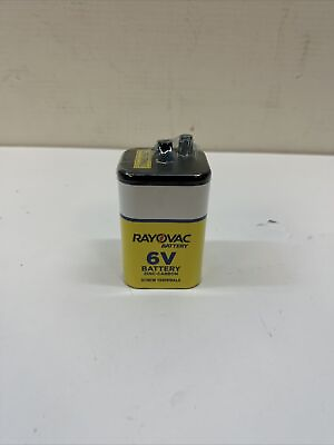 #ad RAYOVAC Heavy Duty Lantern Battery 6 Volt Screw Terminals 945R4C $12.99