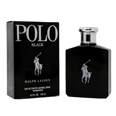#ad Ralph Lauren Polo Black 4.2 oz Men#x27;s EDT Cologne New Sealed $28.95
