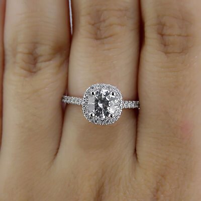 #ad 2 Carat Wedding Round Cut Diamond Engagement Ring G SI2 I1 14K White Gold $1542.87