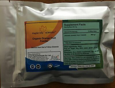#ad ORGANIC Orange Fruit Powder Citrus Sinensis Pure amp; High Quality No Fillers $49.51
