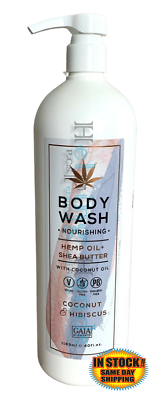 Large Home amp; Body Co Hemp Oil Shea Butter Body Wash Coconut amp; Hibiscus 40 oz $24.95