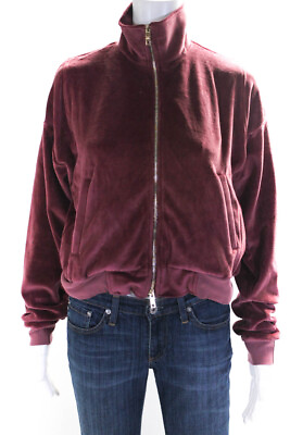 #ad Suzie Kondi Womens Women#x27;s Crop Zip Jacket SS20 2 Dusty Rose Size S $52.01