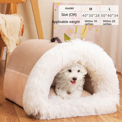 #ad New Splice Portable Pet Nest Portable Autumn And Winter Warm Dog Nest Moisture p $36.00
