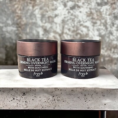 #ad Fresh Black Tea Firming Overnight Mask 2 x 0.5 oz each NWOB Travel Size $20.29