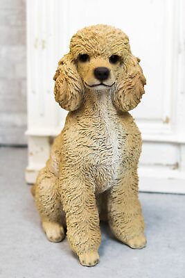 #ad Large Realistic Groomed Brown Poodle Statue 18.5quot;H Animal Pet Pal Poodles Dog $139.99