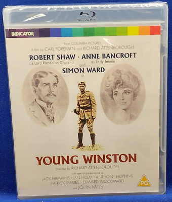 #ad Young Winston Blu ray 1972 Indicator #47 Robert Shaw Anne Bancroft $16.98