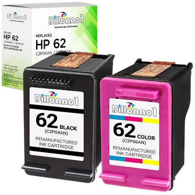 #ad 2PK Black Color HP 62 Ink for HP ENVY 5540 5544 5545 5549 5661 5663 5664 5665 $34.95