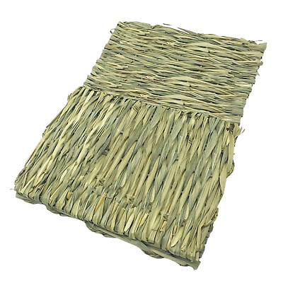 #ad Pet Grass Mat Square Shape Grinding Teeth Rabbit Cage House Bed Handmade $8.91