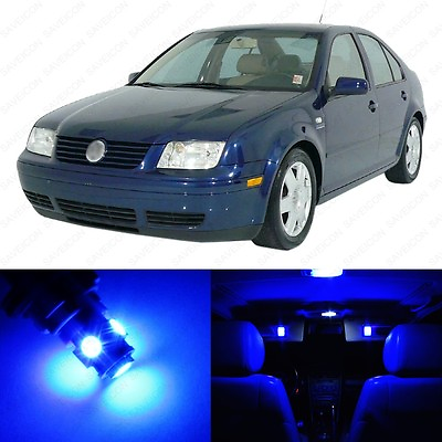 #ad 11 x Blue LED Interior Light Package For 1999 2004 VW Jetta MK4 PRY TOOL $12.99