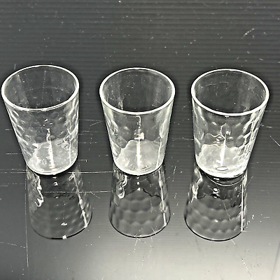 #ad 1930s Vintage Tequila Shot Clear Glass Tumbler Barware Collectible GT134 $112.45