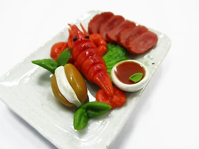 #ad Dollhouse Miniatures Food Lobster Glaze Ham Steak Seafood 1:6 Supply 15843 $6.99