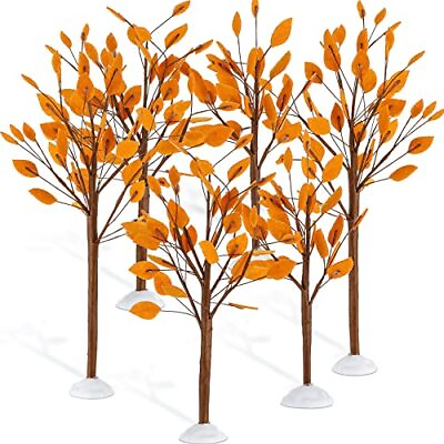 #ad Halloween Village Accessories Mini Tree Ornament Autumn Winter Artificial Dis... $21.68