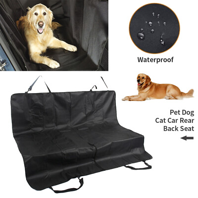 #ad 140*110cm 55*43in Black Pet Dog Car Seat Cover Hammock Protector Mat Waterproof $36.09