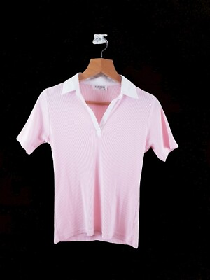 #ad Fabrizio Womens Ladies Pink Basic T Shirt Top Size Medium M Regular GBP 8.21