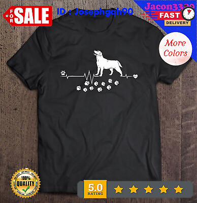 #ad Labrador Retriever Dog Heartbeat Gift Dogs Breed T Shirt. $17.92