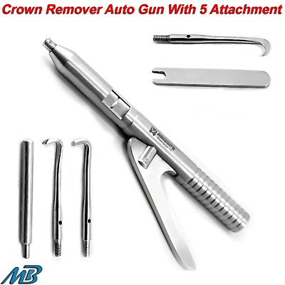 #ad Dental Crown Remover Automatic Orthodontic Restorative Instruments with 5 Tips $20.89