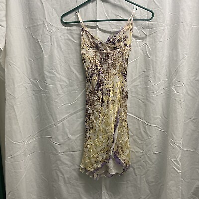 #ad Roberto Cavalli Angels Collection Dress Size 7 Snake Print $250.00