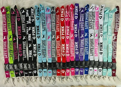 #ad 🔥NEW🔥 Love Pink Lanyar Victoria#x27;s Secret Lanyard Keychain Colors FREE SHIP $3.99