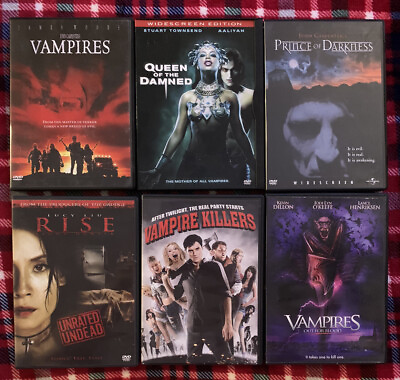 #ad Vampire Horror DVD Lot Prince Of Darkness Vampires Queen Of The Damned Rise $14.99