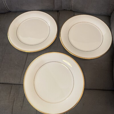 #ad 3 Lenox Eternal White Dinner Plates NEW $60.00