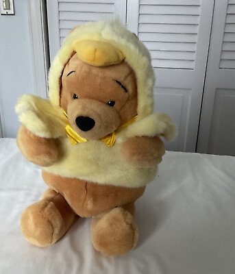 #ad Easter Disney Winnie the Pooh Bear Duck Chicadee Easter outfit 12” Sitting $7.75