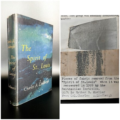 #ad The Spirit of St. Louis Airplane Fabric FIRST EDITION Charles Lindbergh $7250.00