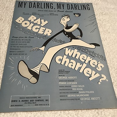 #ad BR008 Vintage Sheet Music Piano My Darling My Darling Where#x27;s Charley Bolger $4.35