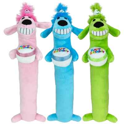 #ad Multipet Birthday Loofa Assorted Dog Toy 12quot; Each Sold Separately $9.95