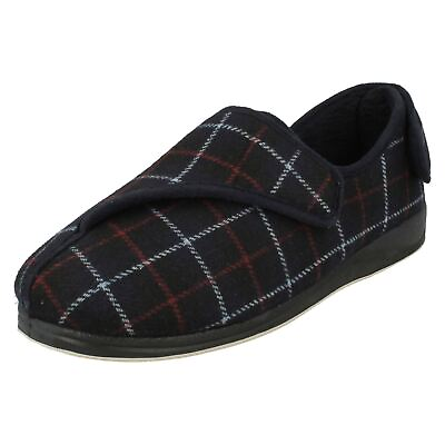 #ad MENS PADDERS EXTRA WIDE RIP TAPE FASTENING SLIPPERS PHILLIP $51.57