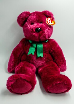 #ad quot;VERY RARE 1998 CRANBERRY TEDDYquot; Ty Beanie BUDDY Bear MWMT 1 of FIRST 9 BUDDIES $98.00
