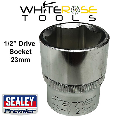 #ad Sealey Socket 23mm 6 Point 1 2quot; Drive Wrench Garage Mechanic Workshop GBP 5.65