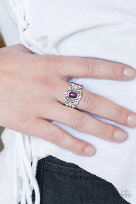 #ad Paparazzi: Mod Modest Purple Ring $5.99