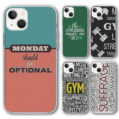 #ad Silicone Phone Case Cover Text Slogan Prints iPhone 12 13 Samsung 20 21 $9.95