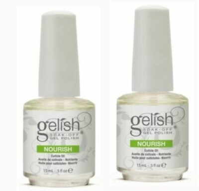 #ad Harmony Gelish NOURISH Cuticle Oil .5oz 15ml. Pack of Two. Full Size. $6.95