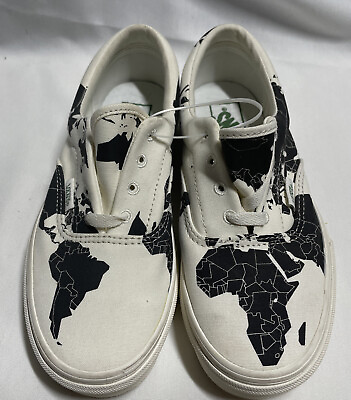 #ad Vans 721278 Save Our Planet World Map Off The Wall Low Mens Shoe Size 5 $19.99