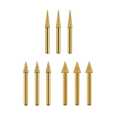 #ad 3Pcs Grinding Bit Cone Shape Grinding Head for Ceramics Carving Stone $11.21