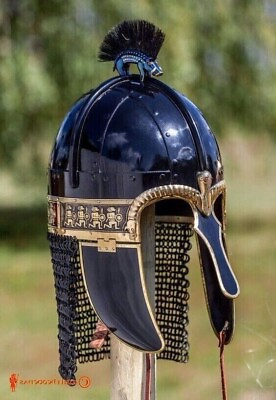 #ad Medieval Armor 18 Gauge Steel Helmet Knight Armor Viking LARP SCA new gift item $328.41