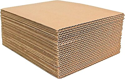 #ad 100 8.5x11 Cardboard Corrugated Pads Inserts Filler Sheet 8.5 x 11 $31.60