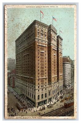 #ad Hotel Mcalpin New York City NYC NY UNP Detroit Publishing DB Postcard U2 $1.95