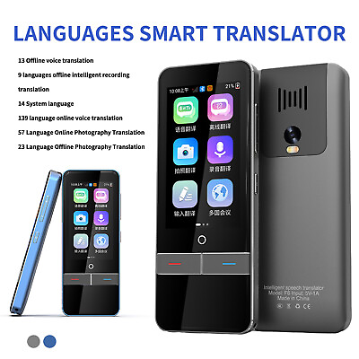 #ad 139 Languages Smart Translator Photo two way Voice Real on off line Translation $69.18