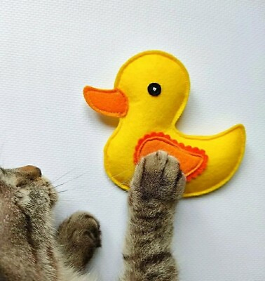 #ad Handmade Cats toys Catnip cat toy Duck $15.00