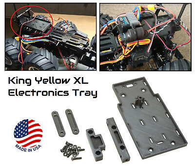 #ad Extra Large Electronics Platform Plate for Tamiya King Yellow 6x6 Upgrade ESV $12.95