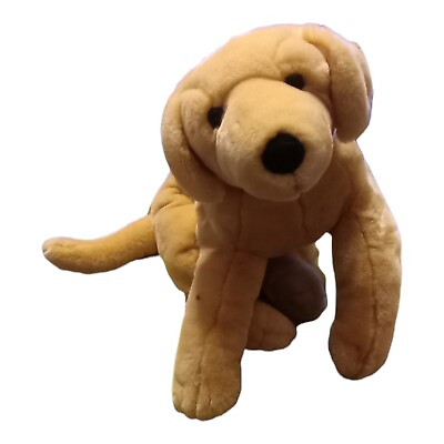 #ad Labrador Retriever 28 in Realistic Plush Toy Quality Golden Soft Laying Down $60.00