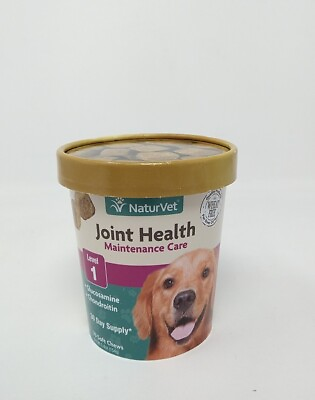 NaturVet Joint Health Maintenance Care Dog 70 Soft Chews Exp 01 25 #6344 $19.99