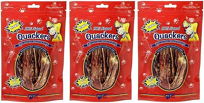 #ad Pet Center Inc. 3 Pack of 100% Natural Quackers 3 Ounces Each Duck Breast Dog $32.79