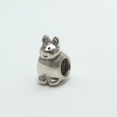#ad Pandora Sterling Silver Limited Edition Cat Bead Charm Retired 791119 $28.50
